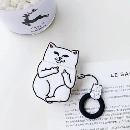 Cartoon Cat Earpods Case