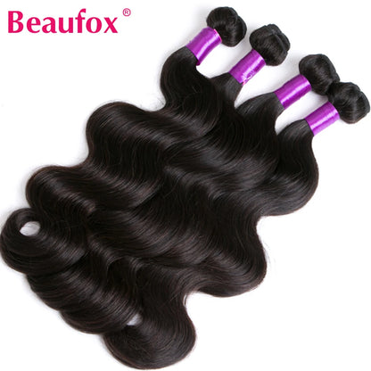 Brazilian Body Wave Human Hair Bundles With Closure