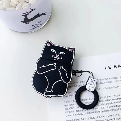 Cartoon Cat Earpods Case