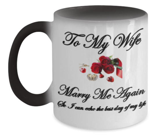 Marry Me Again Color Changing Mug